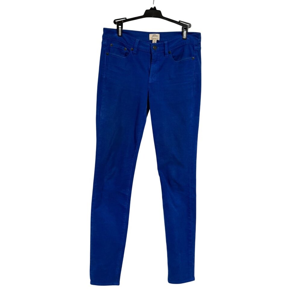 J. Crew Toothpick Blue Corduroy‎ Jeans Size 28T (Tall)